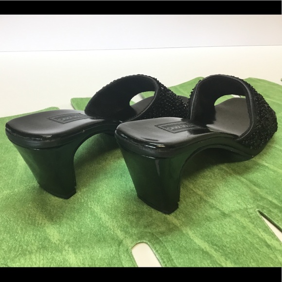 Adorable Sequined Slide On Heels.  China Doll. - Picture 6 of 7